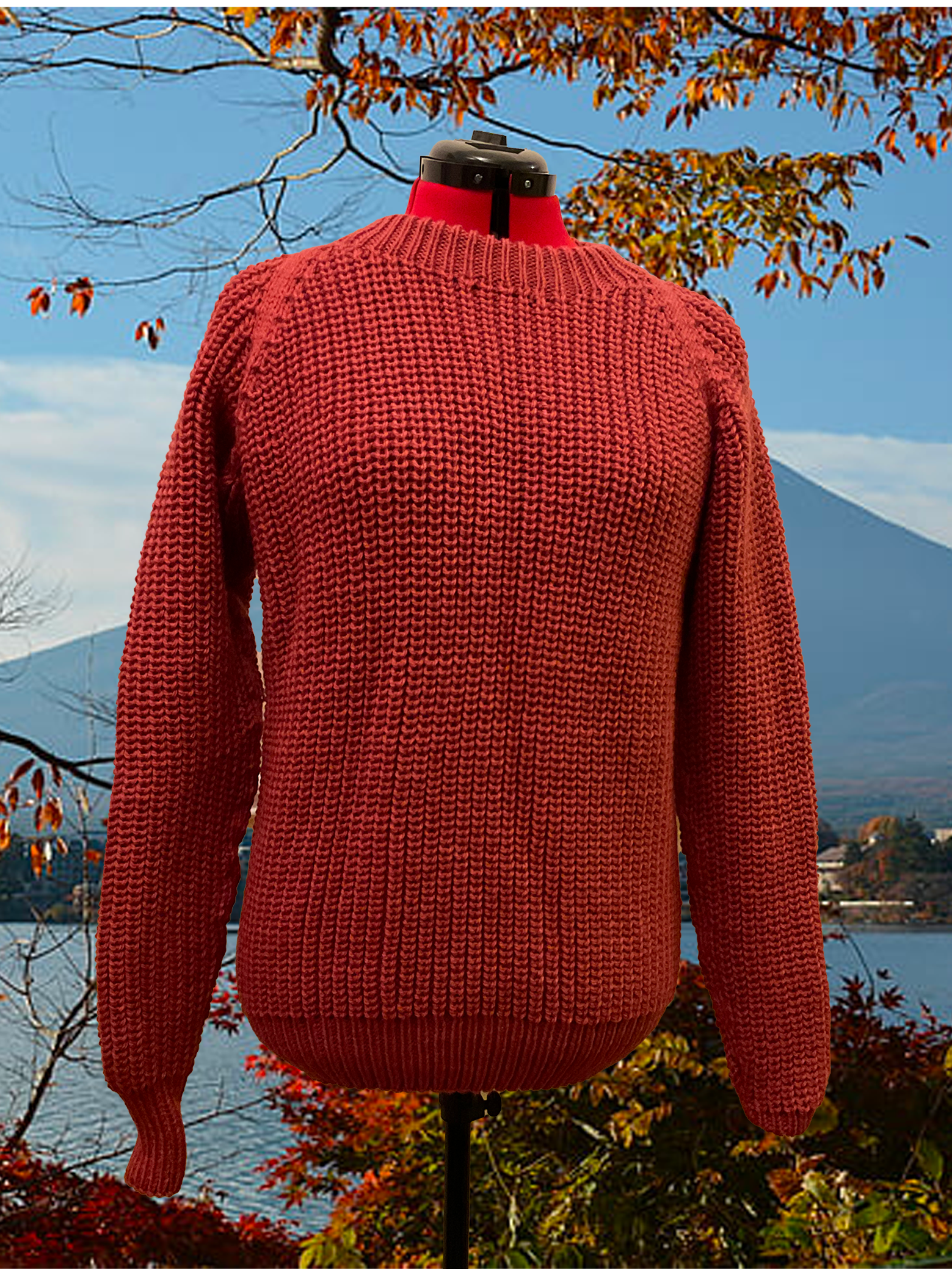 Image of unisex fisherman rib sweater